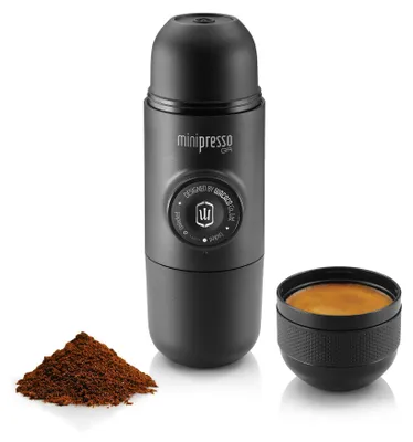 Manuelle Espressomaschine für gemahlenen Kaffee, tragbar, Camping
