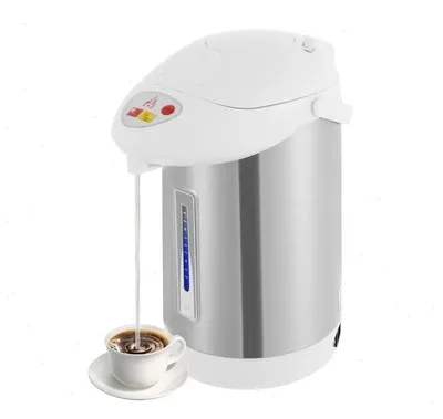 Obrázek produktu pro Elektrický ohřívač vody – 3 l – 750 W, 220 V – nerezová ocel 304 – 3 režimy výdeje – automatické vypnutí – stříbrná/bílá