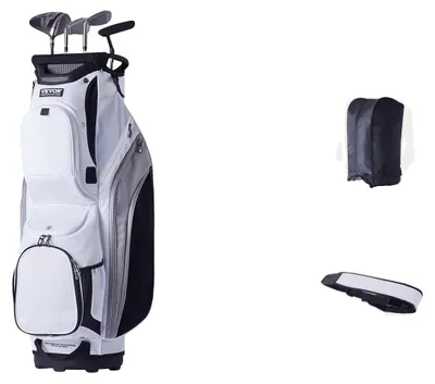 Obrázek produktu pro Taška na golfové hole, organizér na 14 holí, s mnoha přihrádkami, bílá