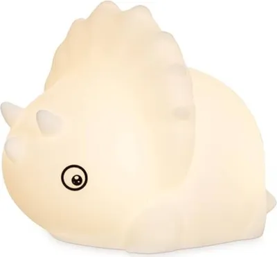 Image de Veilleuse élégante avec modes d'éclairage polyvalents | Batterie rechargeable | Changement de couleur RGB | Triceratops