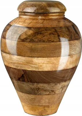 Produktbild von Bestattungsurne Aus Holz Mango Urne Für Asche Bestattungsbehälter Für Asche