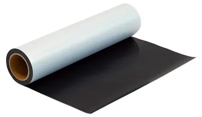 Produktbild von Plottermarie Plotterfolie Duo Metallic Flex für kreative Veredelungen – Plotterfolie für Textildruck, T-Shirts, Baumwolle, Polyester, DIY 100 x 50 cm - 5700 Duo Metallic Black