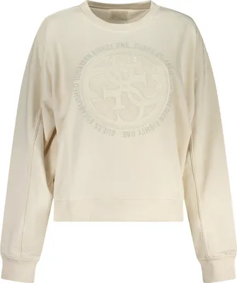Produktbild von Damen Sweatshirt in Weiß: Baumwolle, Strass & Stickerei