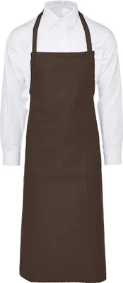 Produktbild von Jassz Bistro Unisex Arbeitsschürze / Schürze mit Brustlatz BC2608 (Einheitsgröße) (Braun)