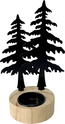 Produktbild von Teelichthalter Wald Schwarz