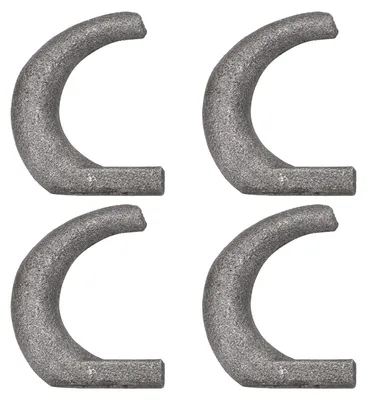 4 Stahl-Schweißhaken für Ketten, 39 mm, für Anhänger und LKW
