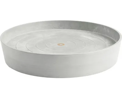 Produktbild von Untersetzer Ecopots mit Rollen Kunststoff Ø 41,6 cm H 9 cm grauweiß