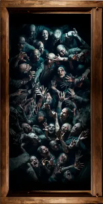Image de Zombies dans la cave - Autocollant de sol