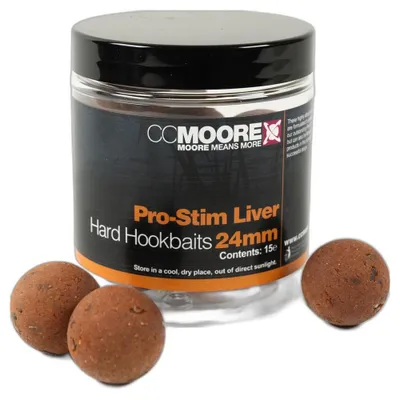 Produktbild von CC Moore Pro-Stim Liver Hard Hookbaits 24mm - 142g Boilies