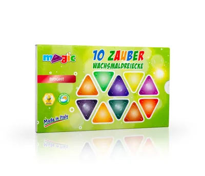 Produktbild von Magische Dreieckige Wachsmalstifte Magic – Sets – NEON