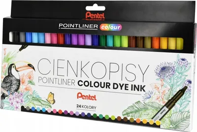 Obrázek produktu pro Cienkopis pointliner Pentel S40-ST 24 kolory