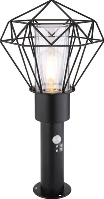 Produktbild von Globo Lighting Außenleuchte Edelstahl schwarz, 1x E27 LED