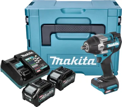 Immagine prodotto di Makita TW 007 GM201 Avvitatore a impulsi a batteria 40 V max. 760 Nm 1/2'' brushless + 2x batteria ricaricabile 4,0 Ah + caricabatterie + Makpac