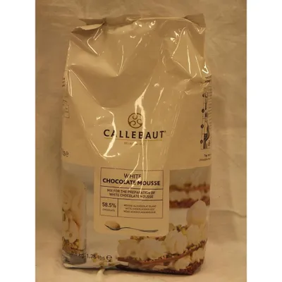 Produktbild von Callebaut White Chocolate Mousse 58,5% Chocolate 800g Packung (Weiße Scholaden Mousse)