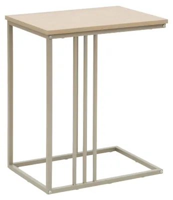 Produktbild von Beistelltisch aus Metall mit Holzplatte