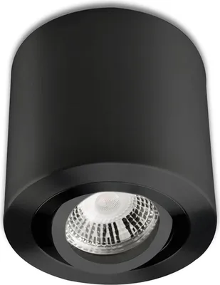 Produktbild von ISOLED Deckenaufbauleuchte rund für GU10/MR16, Alu schwarz