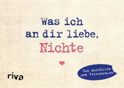 Produktbild von Was ich an dir liebe, Nichte - Miniversion