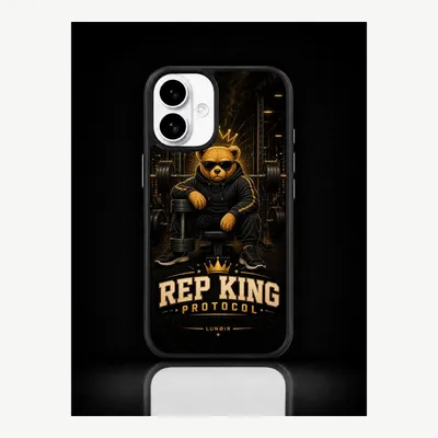 Productafbeelding van iPhone 16 hoesje, telefoonhoesje, beschermhoesje, case met fitnessmotief – LUNØIR ©