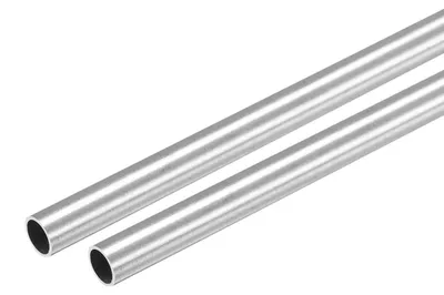2x Edelstahlrohr 304, 7 mm, 0,6 mm Wand, 300 mm