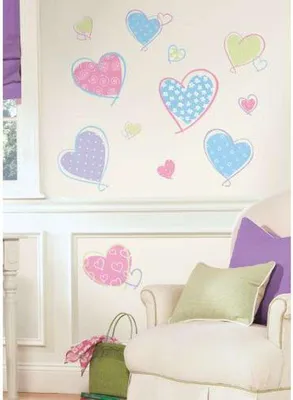 Produktbild von ROOM MATES Wandsticker Herzen