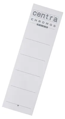 Image de Centra 290105 Étiquettes de dos à insérer - Carton, court/large, 10 pièces, blanc