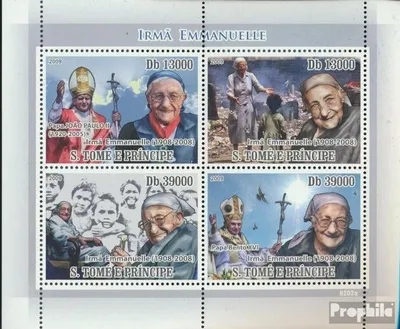Produktbild von Briefmarken Sao Tome e Principe 2009 Mi 3847-3850 Kleinbogen (kompl.Ausg.) postfrisch Soeur Emmanuelle