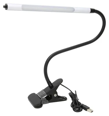 Obrázok produktu pre USB stolná lampa, prenosná čierna LED lampa na ochranu očí, 3 nastaviteľné úrovne jasu pre manikúru a líčenie