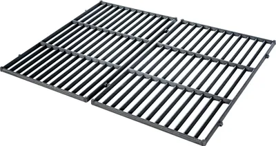 Zdjęcie produktu dla CLP Zestaw żeliwnych rusztów do grilla, czarny 44,5x26 cm