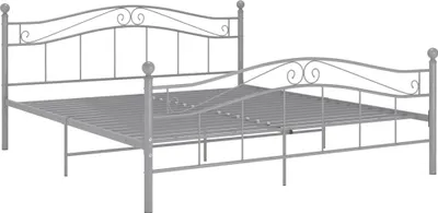 Obrázok produktu pre vidaXL Posteľ šedá kovová 160x200 cm
