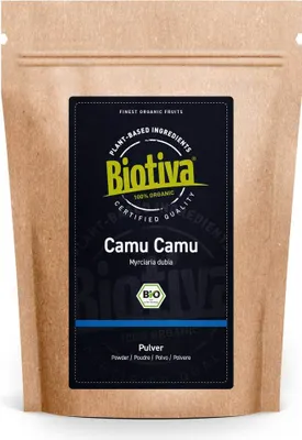 Produktbild von Biotiva Camu Camu Pulver 100g aus biologischem Anbau