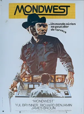 Obrázok produktu pre Mondwest – 1974 – Michael Crichton – 116 x 158 cm – Originálny filmový plagát