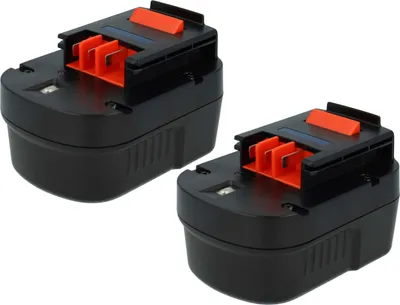 Produktbild von EXTENSILO 2x Akku kompatibel mit Black & Decker HP12KD, HP9019K, HP128F3B, HP12K, HP126K, HP126FSC, HP126FSH, HP126FBH Werkzeug (3300 mAh, NiMH, 12 V)