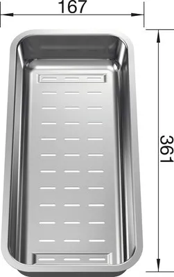 Obrázek produktu pro BLANCO multifunkční mísa z nerezové oceli ZENAR