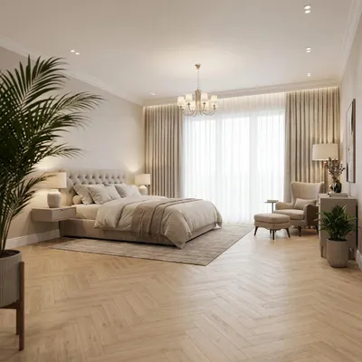 Zdjęcie produktu dla Panele winylowe SPC z podkładem Jodełka Serene Naturalny 6 mm Klasa 34, PAN000349