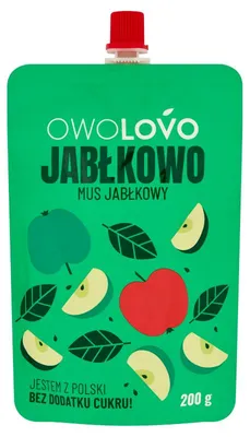 Obrázok produktu pre Jablkové pyré 200 g * JABŁKOWO OWOLOVO