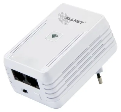Produktbild von ALLNET ALL1682511V2, 500 Mbit/s, IEEE 1901, IEEE 802.3, Schnelles Ethernet, 10,100 Mbit/s, Wi-Fi 4 (802.11n), 802.11b, 802.11g, Wi-Fi 4 (802.11n)