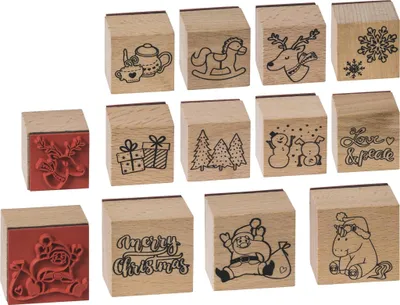 Obrázek produktu pro Heyda 204888680 Sada razítek "Xmas Patches" 12 x 10 x 3 cm