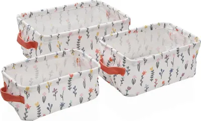 Immagine prodotto di Set di cestini Versa in tessuto 18 x 14 x 28 cm 28 x 18 x 14 cm