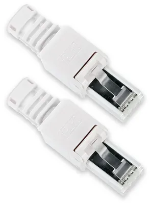 Produktbild von 2x CAT 6A RJ45 Netzwerk Stecker Netzwerkstecker CAT 7 6 5 LAN Kabel werkzeuglos