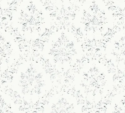 Produktbild von Architects Paper Barocktapete Metallic Silk Tapete mit Ornamenten Textiltapete weiß silber 10,05 m x 0,53 m
