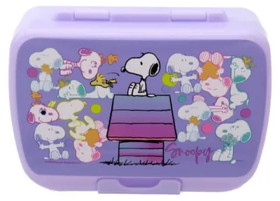 Produktbild von Snoopy Brotdose Lunchbox Sandwichbox Kinder Pausenbox 16x12x6 cm