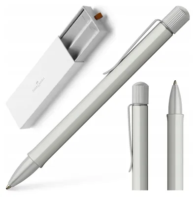 Produktbild von Faber-Castell Hexo, Clip, Kugelschreiber mit Druckeinzugsmechanik, Nachfüllbar, Schwarz, 1 Stück(e), Fettdruck