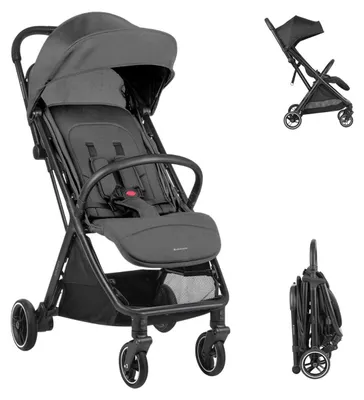 Produktbild von Kikkaboo Kinderwagen Buggy Lauren verstellbar faltbar Aluminiumrahmen bis 22 kg dunkelgrau