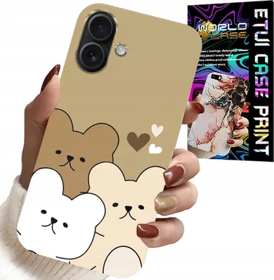 Zdjęcie produktu dla Etui Do Iphone 16 Plus - Miś, Misie Wzory Dla Najmłodszych Dzieci