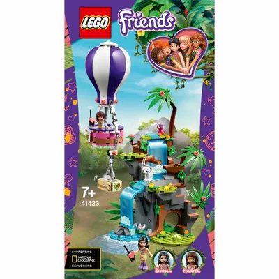 Image de LEGO® 41423 LEGO® Friends 41423 Tiger-Rettung mit Heißluftballon Bausatz