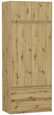 Obrázek produktu pro Skříň šatna s nástavcem 90x234 cm FRAMIRE B-9-NTIP artisan