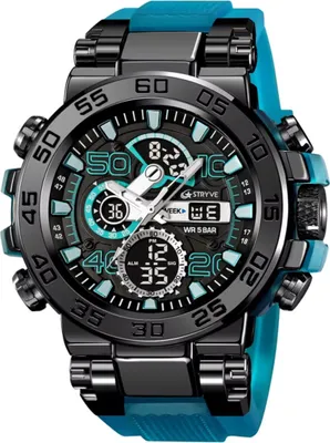 Image de Montre STRYVE Felipe Turquoise - Élégance Sportive pour Hommes KP35298