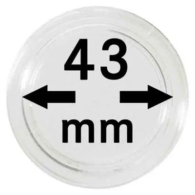 Produktbild von Lindner 2251043 Münzkapseln 43 mm-100er Pack