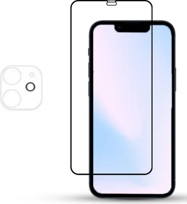 Produktbild von 1-Pack IPHONE 12 Displayschutzfolie und Objektivschutz aus 9H gehärtetem Glas