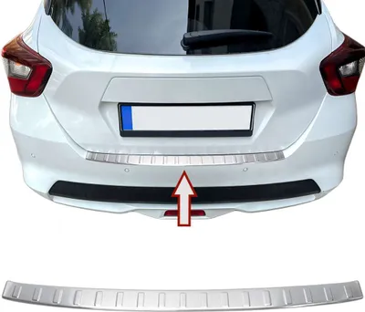 Produktbild von Ladekantenschutz Edelstahl matt passend für Nissan Micra | K14 | BJ ab 2017>